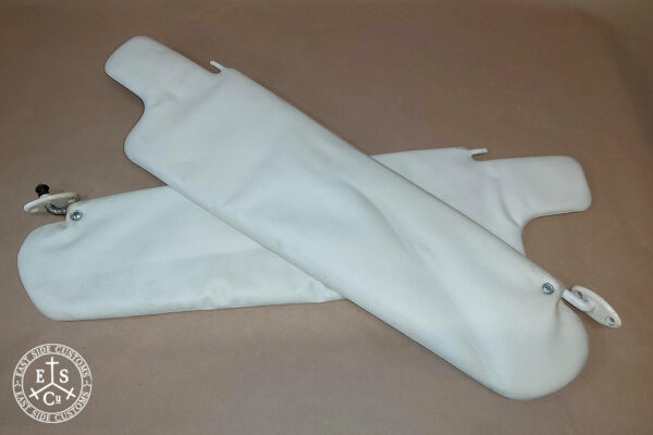 Sun visors without mirror white (Per Pair)