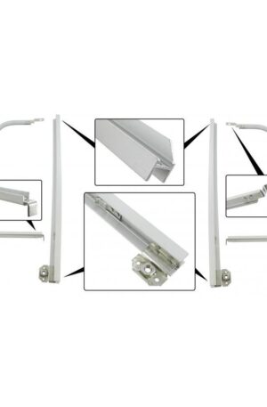 Fixed vent window frames cabin door (aluminum) (Per Pair)