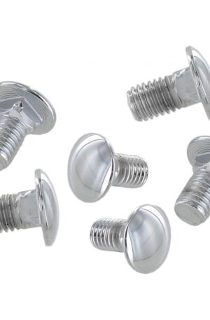 Chromed bumper, fog lights or brancard bolts (6 pieces)