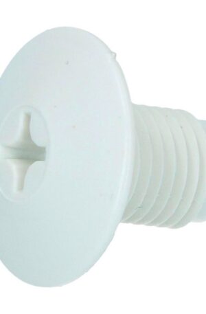 Plug, screw-in, seatbelt hole, white