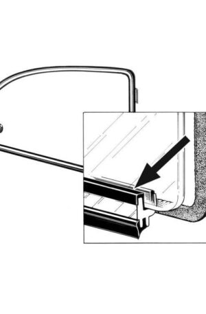 Pop-out seal between frame and glass (Per Pair)